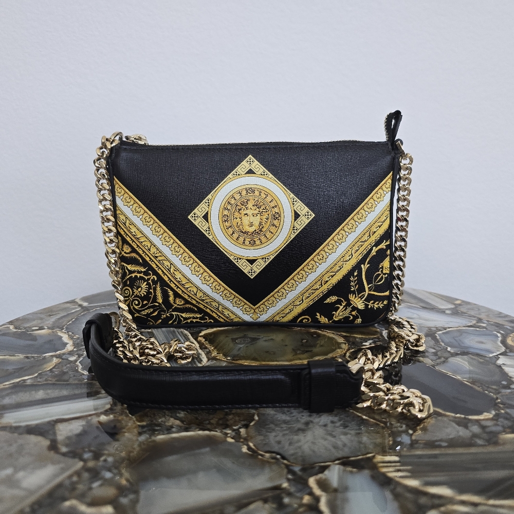 Versace Black and Gold Women's Bag